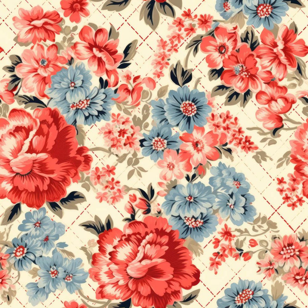 Vintage Florals Agnes Fabric