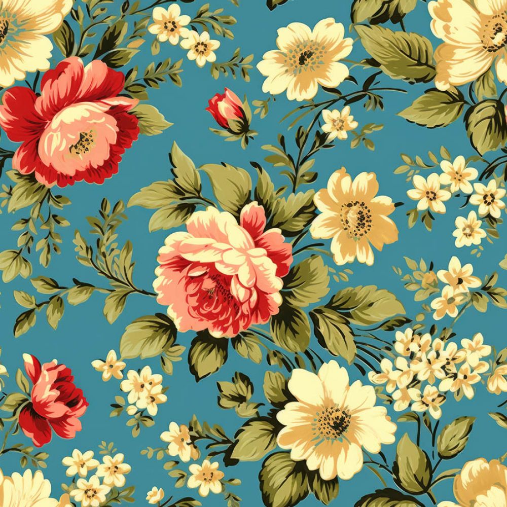 Vintage Florals Annmarie Fabric