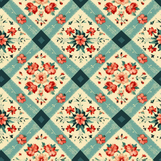 Vintage Florals Thea Fabric - By the yard