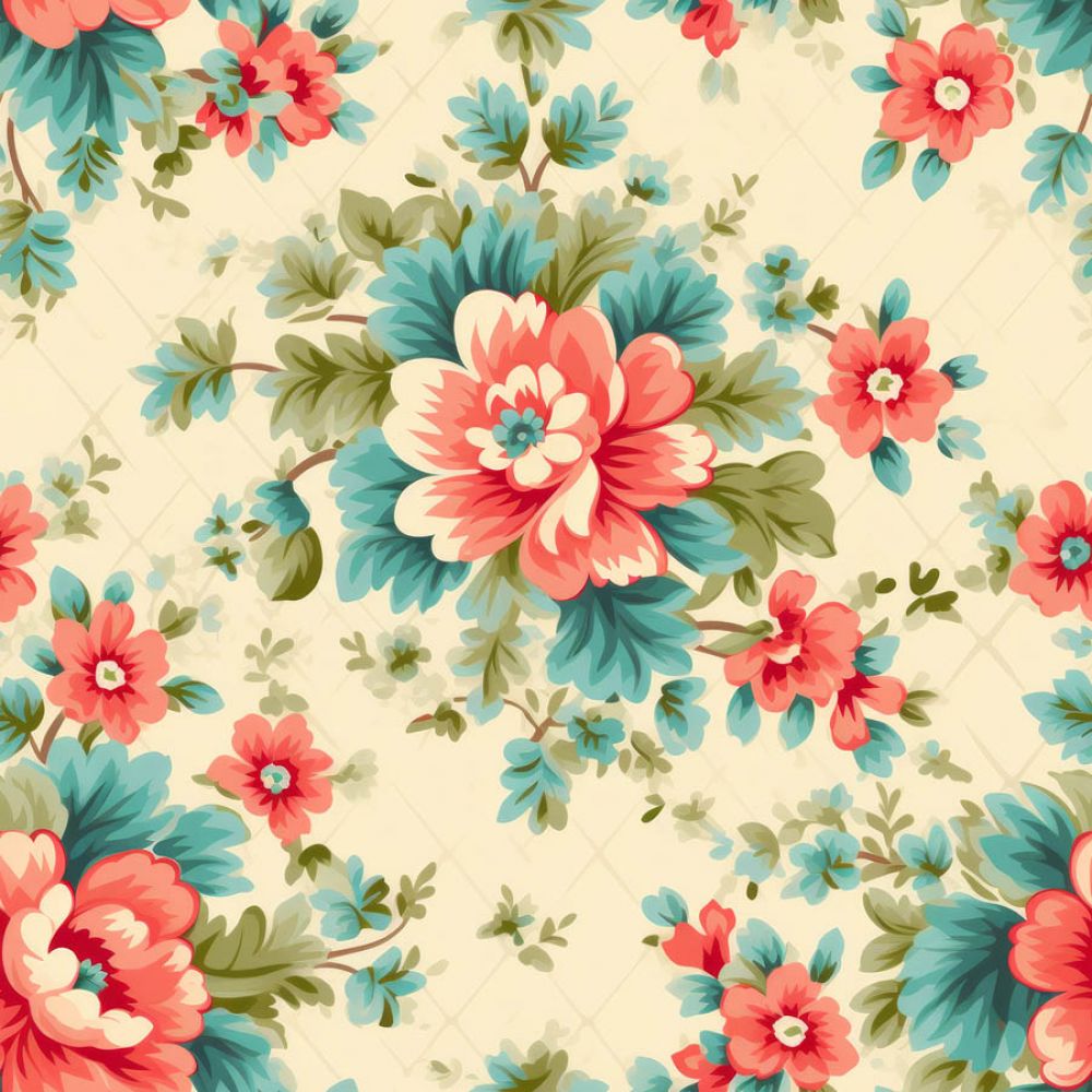 Vintage Florals Clarise Fabric