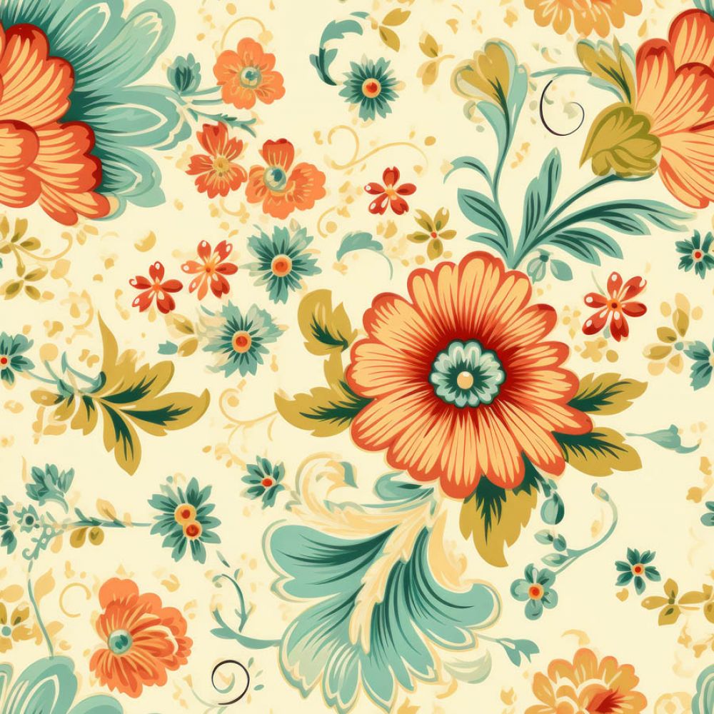 Vintage Florals Emily Fabric