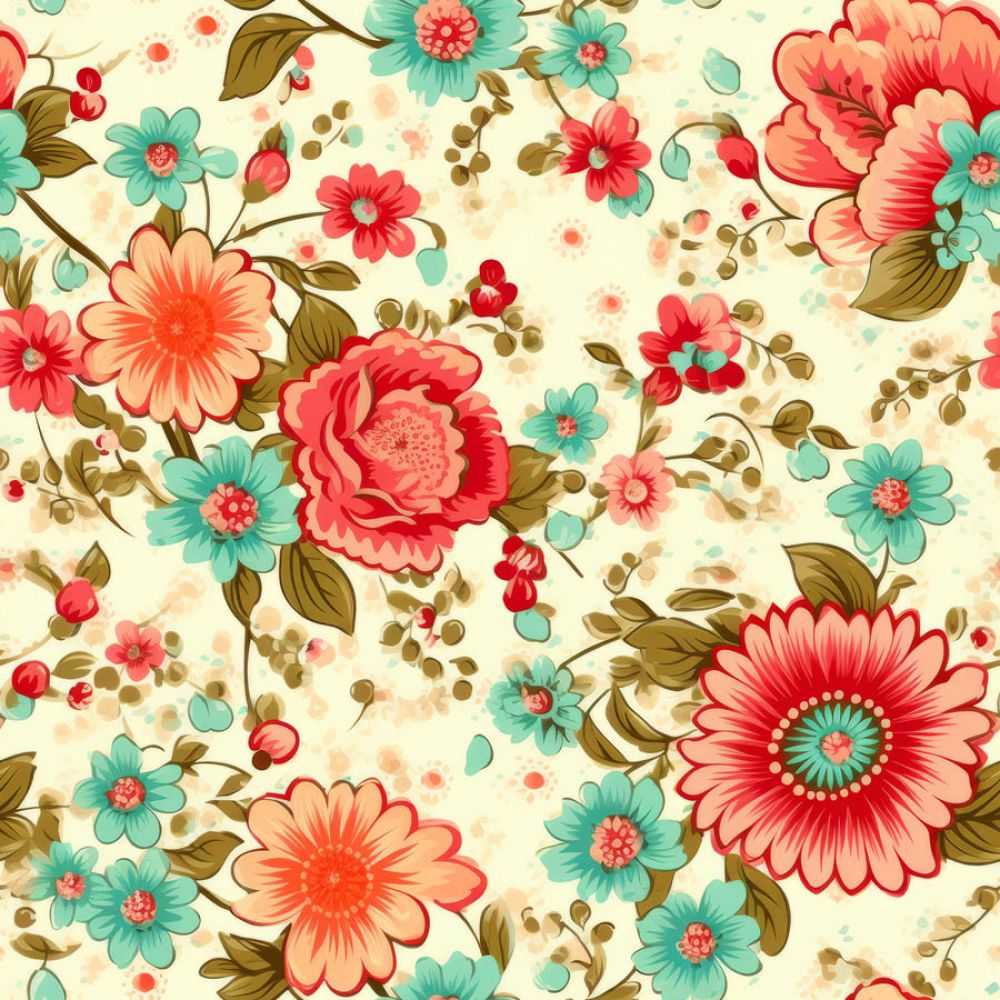 Vintage Florals Norma Fabric