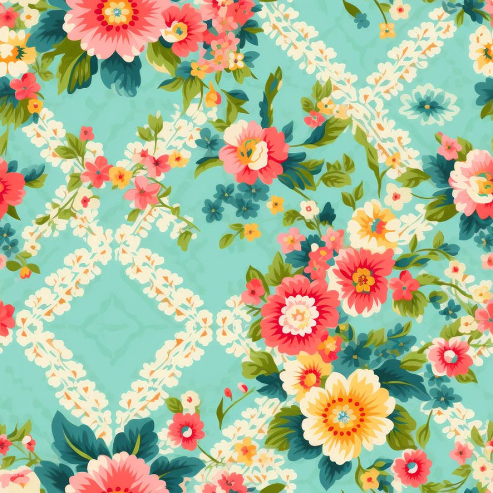 Vintage Florals Jeanette Fabric