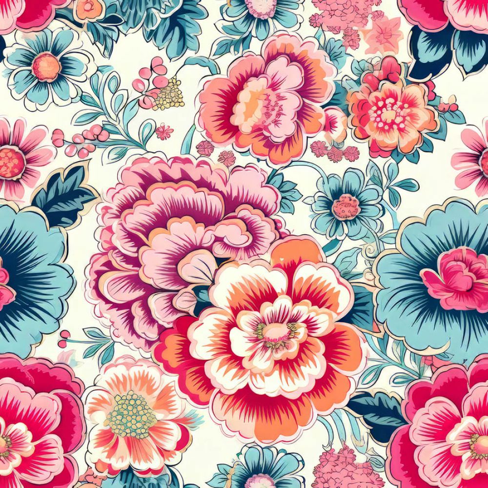 Vintage Florals Erma Fabric