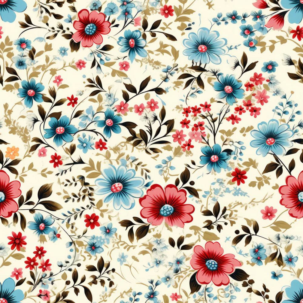 Vintage Florals Abigail Fabric