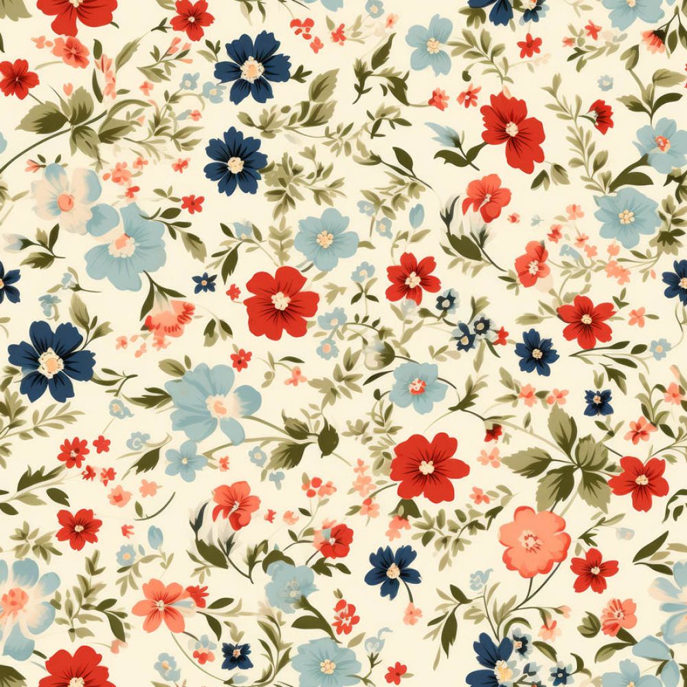 Vintage Florals Cora Fabric