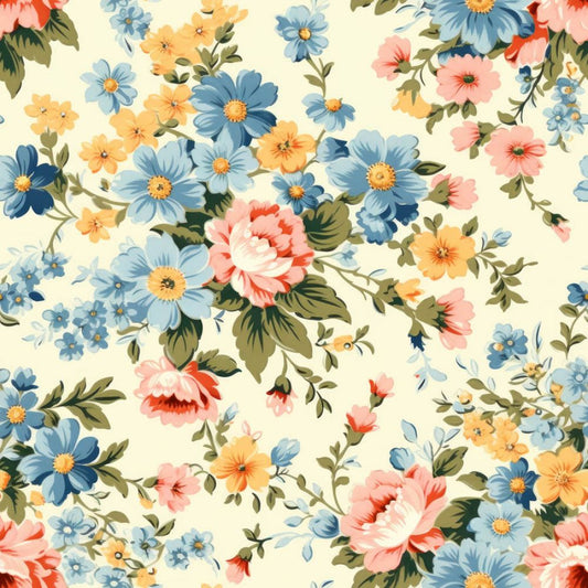 Vintage Florals Louise Fabric - By the yard