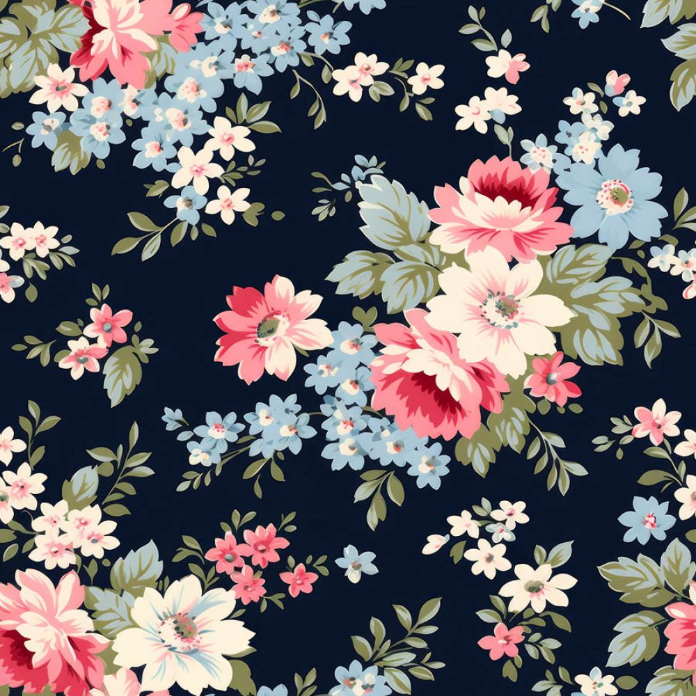 Vintage Florals Nora Fabric