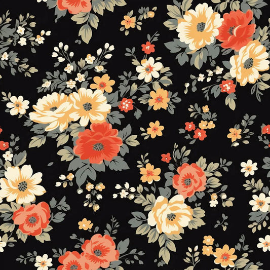 Vintage Florals Esme Fabric - By the yard