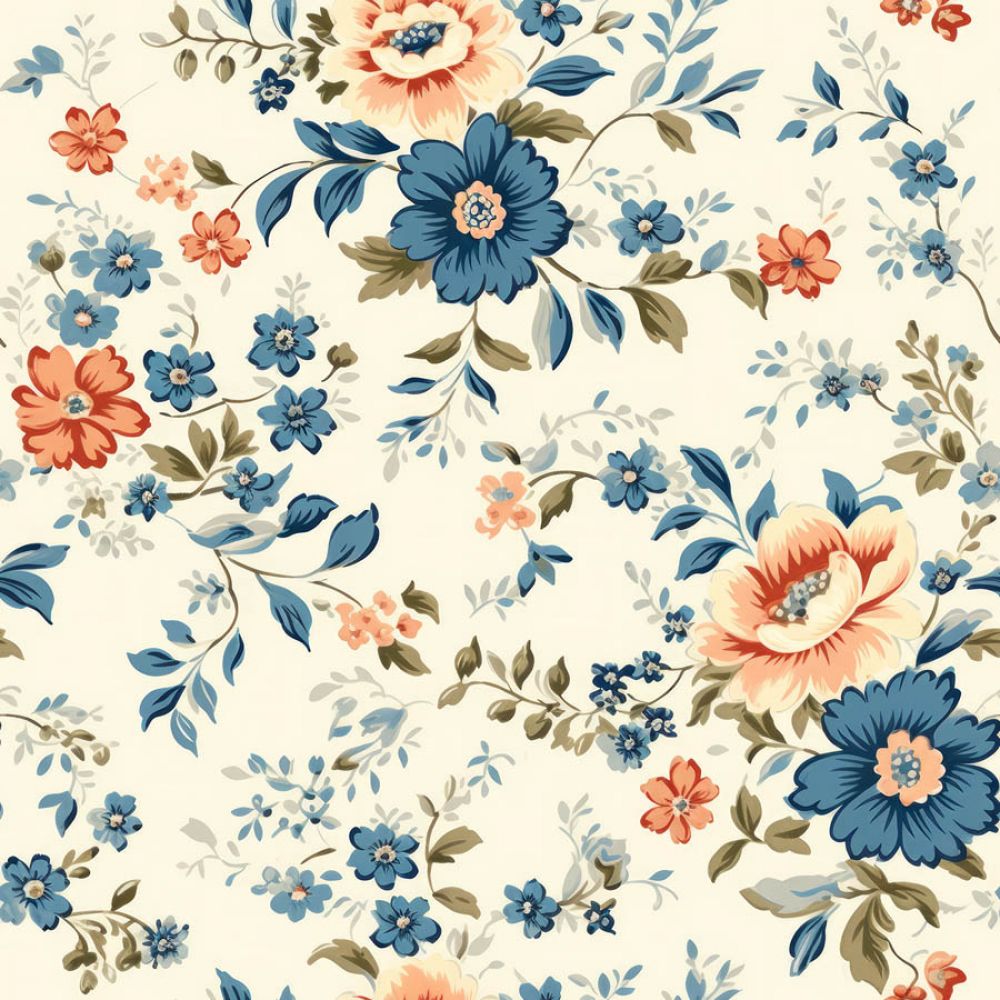 Vintage Florals Eloise Fabric
