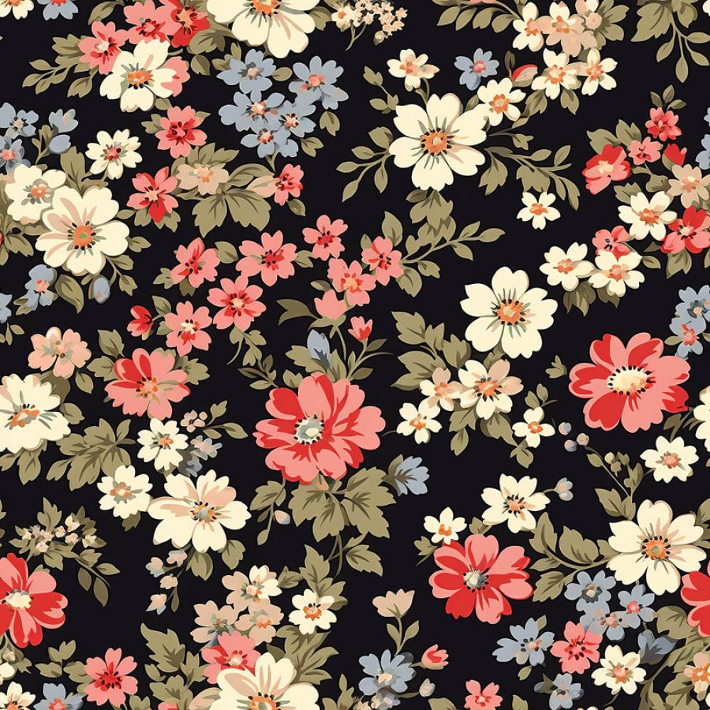 Vintage Florals Ella Fabric