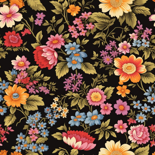 Vintage Florals Freya Fabric - By the yard