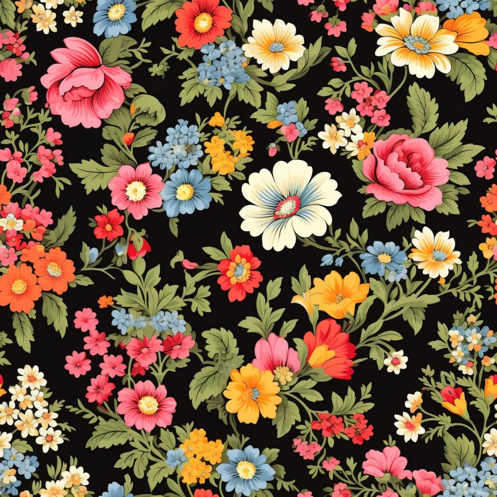 Vintage Florals Etta Fabric