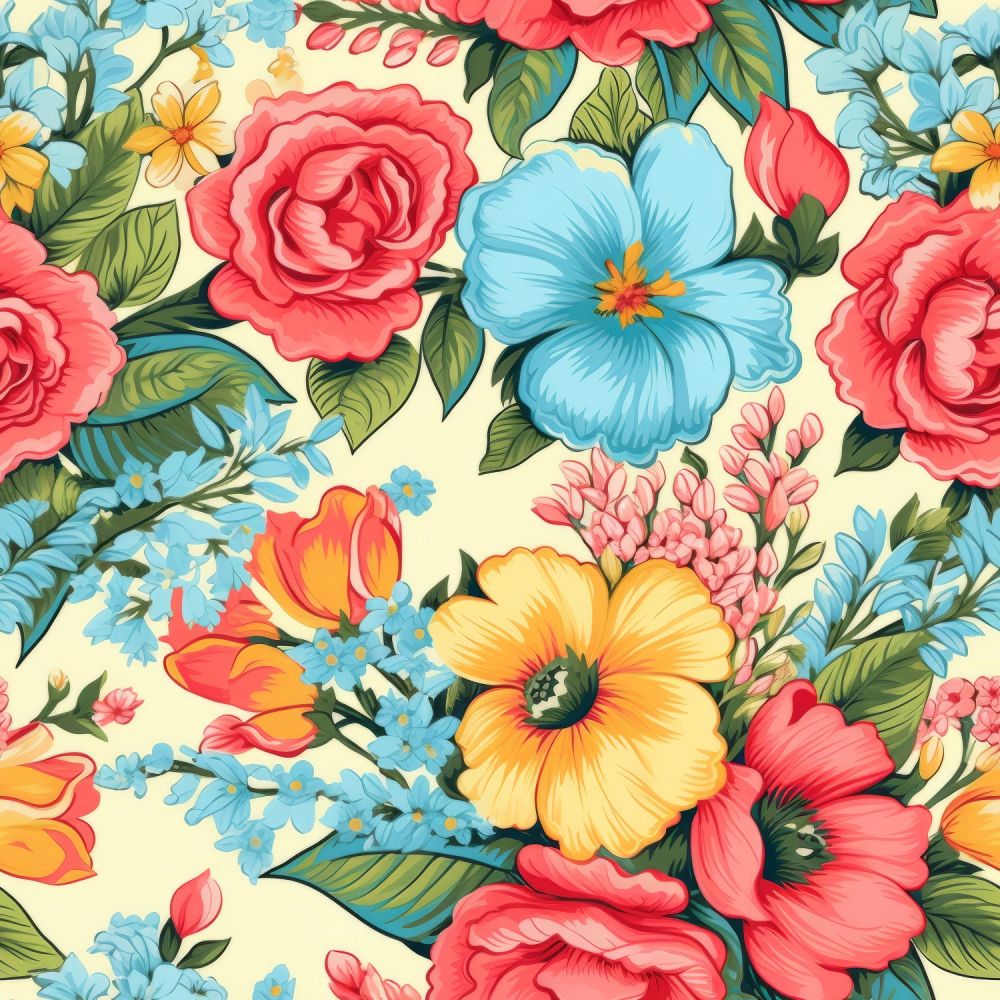 Vintage Florals Daphne Fabric