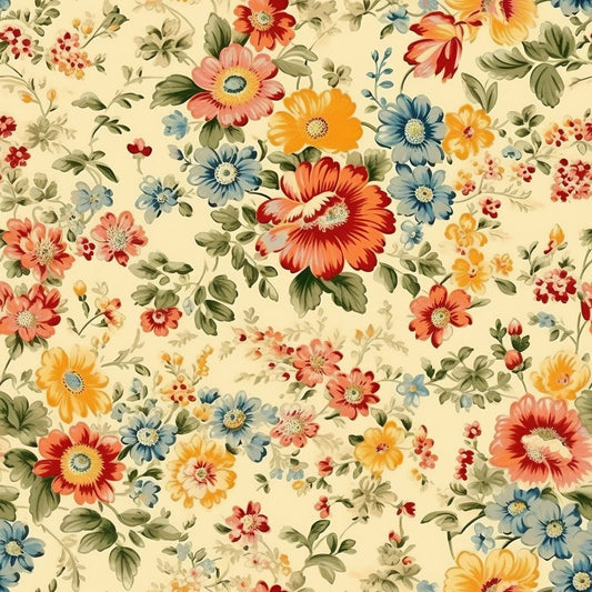 Vintage Florals Mae Fabric - By the yard