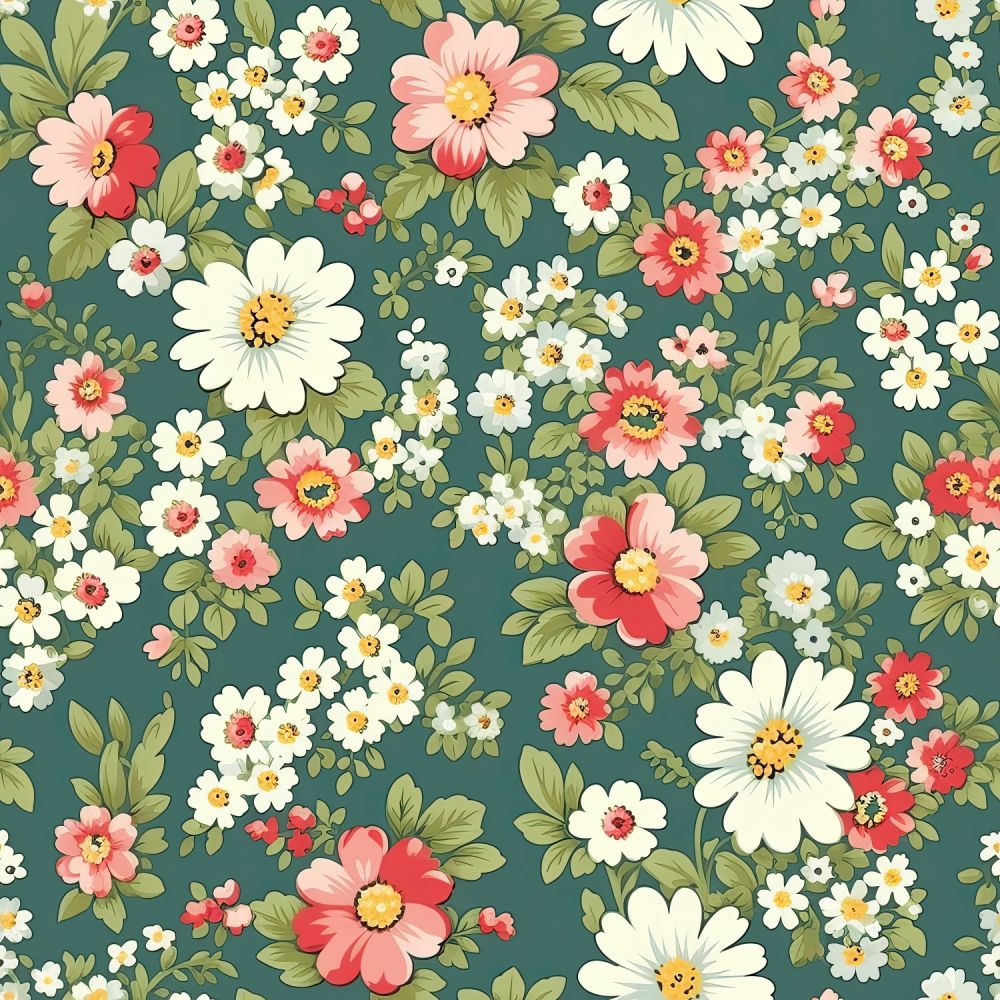 Vintage Florals Caroline Fabric