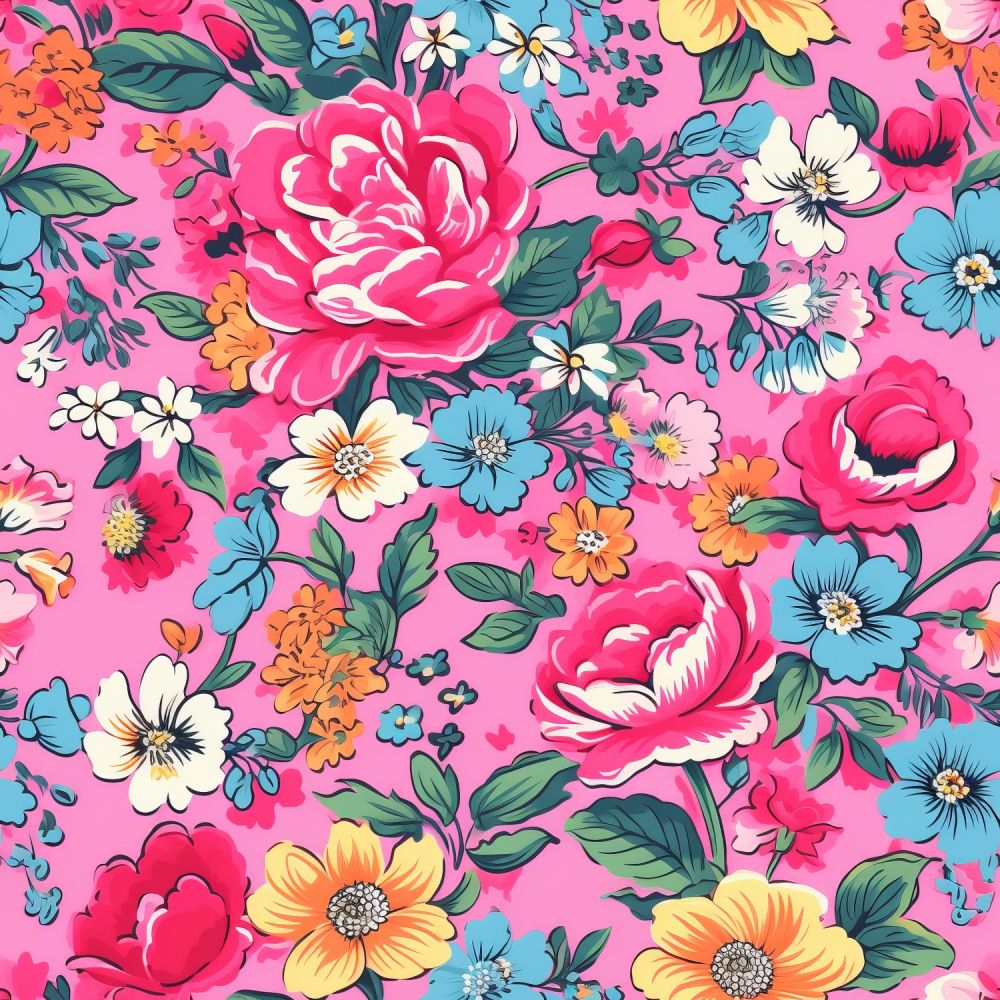 Vintage Florals Shelia Fabric