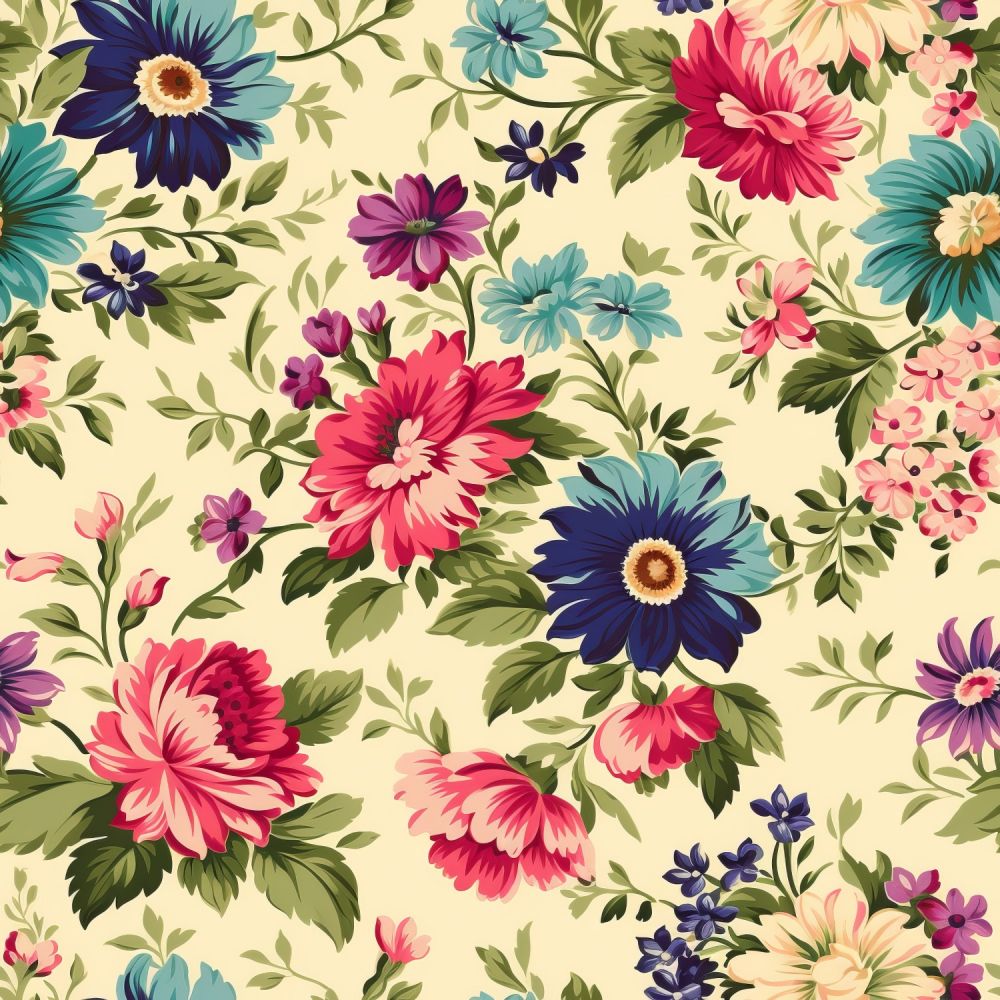 Vintage Florals Grace Fabric
