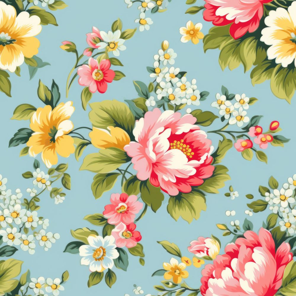 Vintage Florals Lucy Fabric