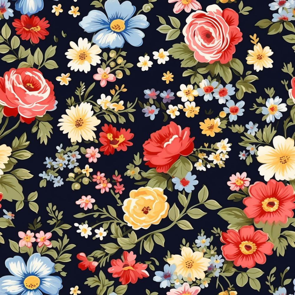 Vintage Florals Libbe Fabric