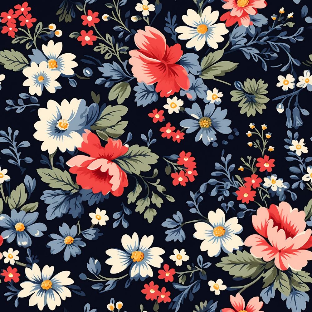 Vintage Florals Miranda Fabric