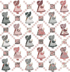 A Walk on the Prairie Sunbonnet Sue Wide Back Fabric - By the yard