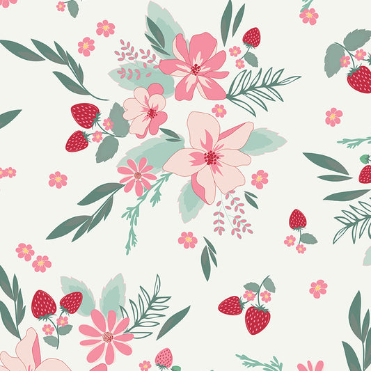 PREORDER Berry Market Sand Dollar Wide Back Fabric - By the yard