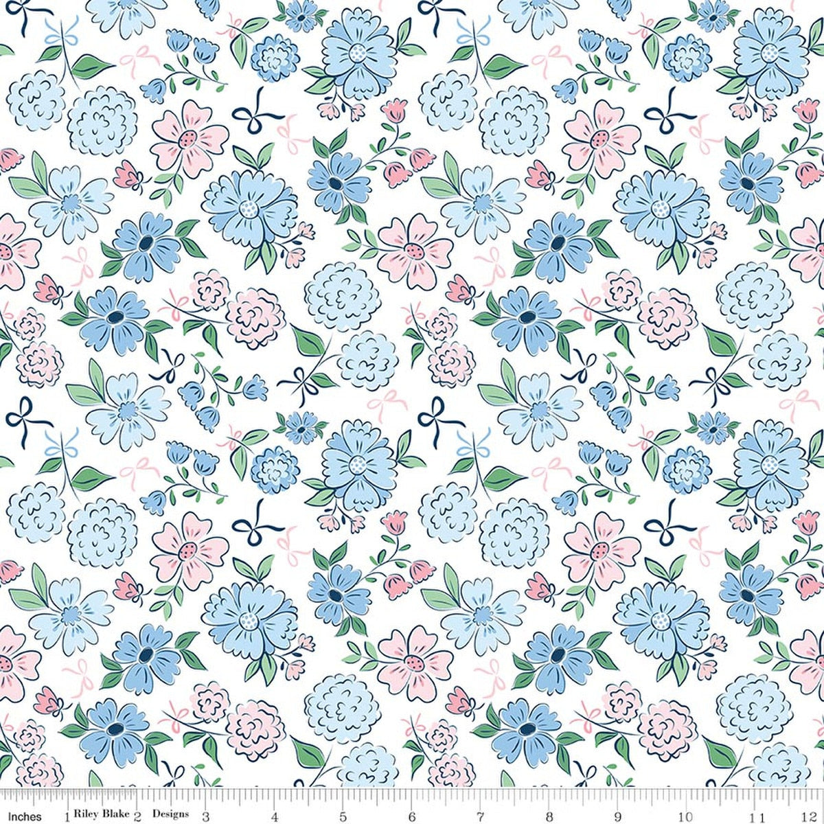 Wide Back Coastal Dreams Floral Multi Fabric by Tasha Noel for Riley Blake Designs