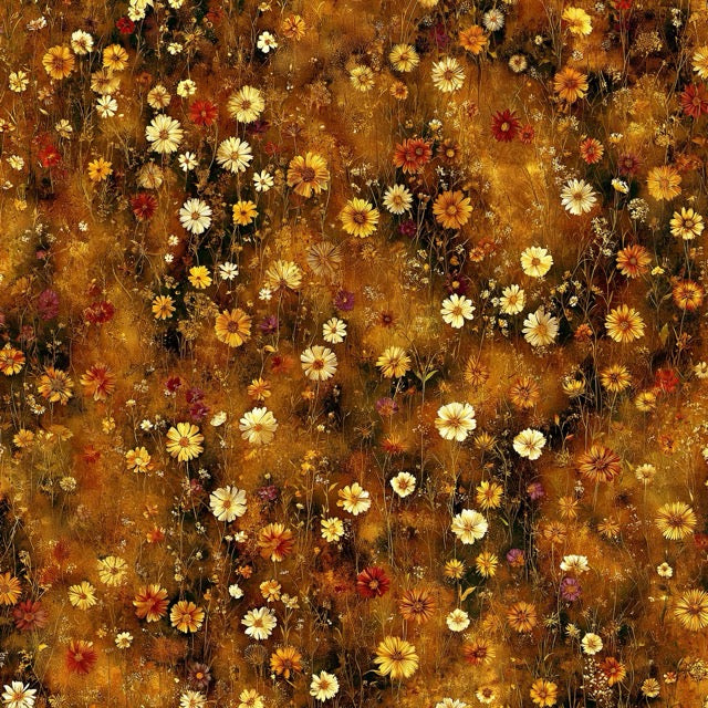 Wildflower Meadow Hay Bale Fabric