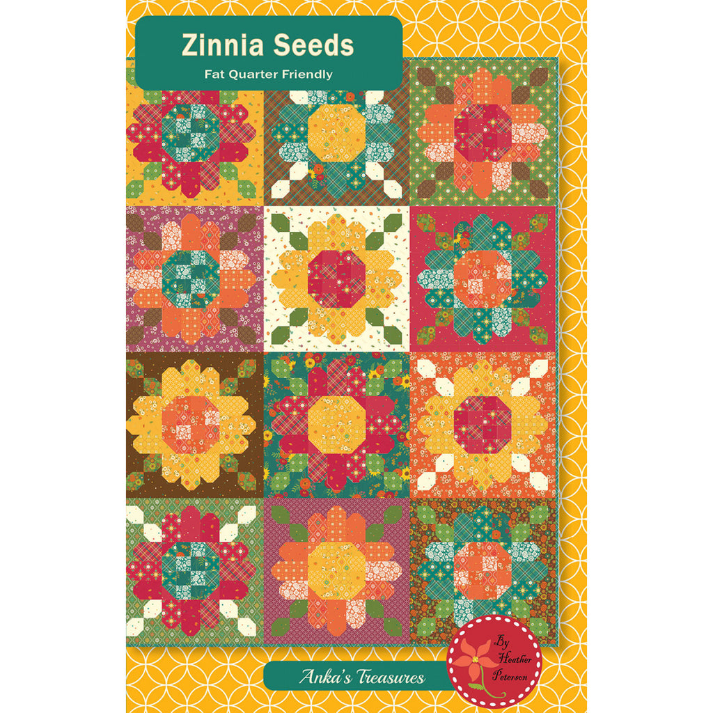 Anka's Treasures Zinnia Seeds Quilt Pattern
