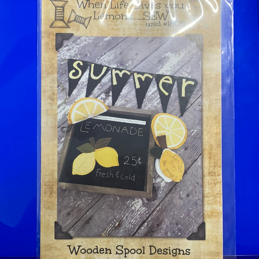 Wooden Spool Designs When Life Gives You Lemons Pattern
