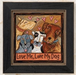 Mill Hill ST150103 Love Me Love My Dog Cross Stitch Kit