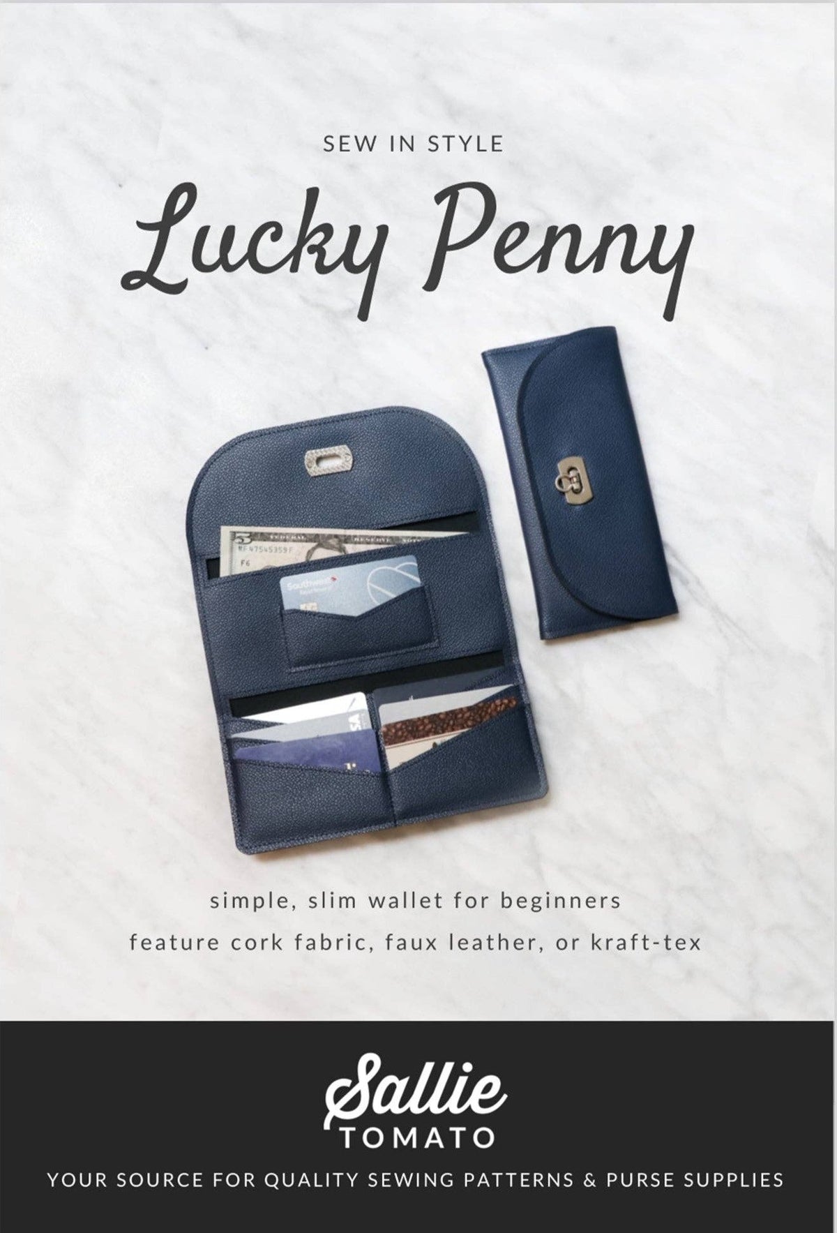Sallie Tomato Lucky Penny Wallet Pattern