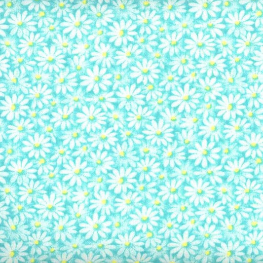 Calico Daisy Fabric - Caribbean - By the yard