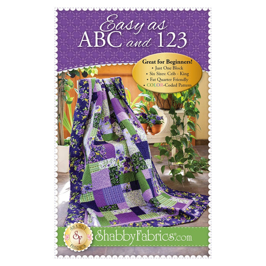 Shabby Fabrics Easy as ABC and 123 Quilt Pattern