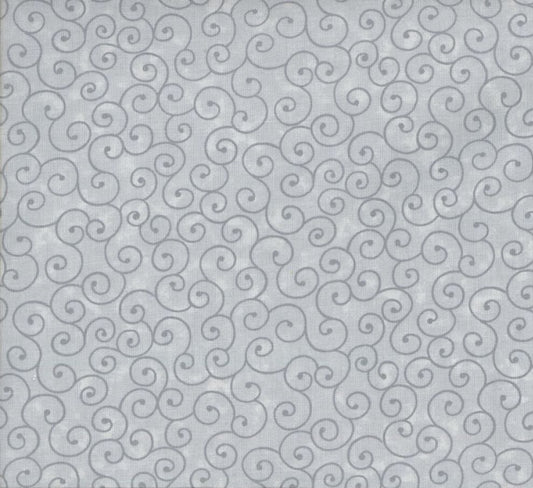 Swirls Fabric - Gray - By the yard