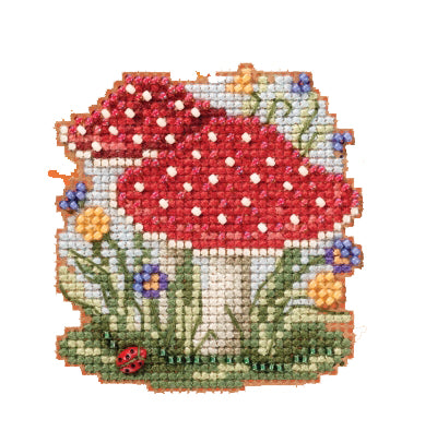 Mill Hill MH182024 Red Cap Mushroom Cross Stitch Kit