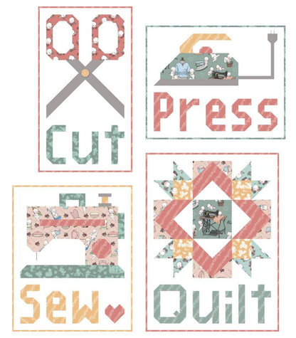 Bee in my Bonnet Cut Press Sew Quilt Pattern