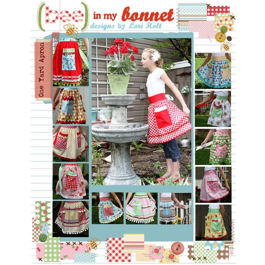 Bee in my Bonnet One Yard Apron Pattern