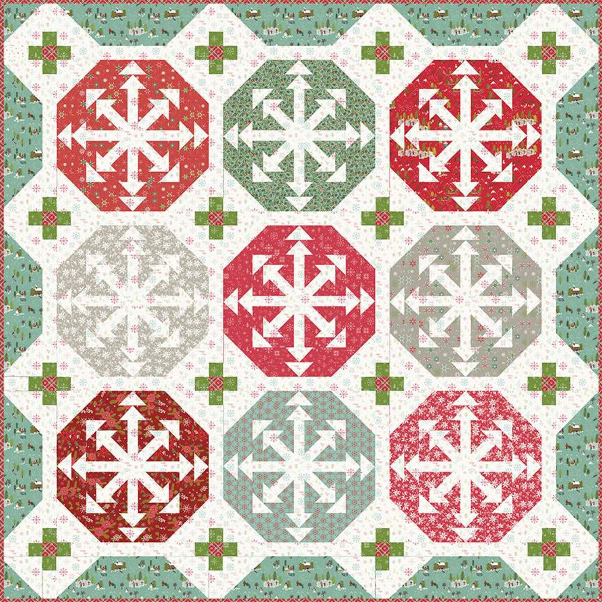 Anka's Treasures Chance of Flurries Quilt Pattern