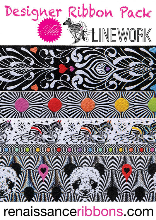 Designer Ribbon Tula Pink Linework Pack