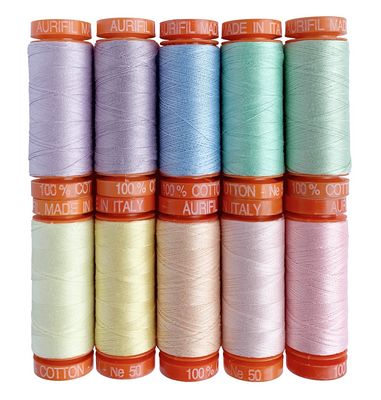 Tula Pink Aurifil Unicorn Poop Thread Set