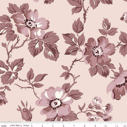 Midnight Garden Blush Wide Back Fabric - By the yard