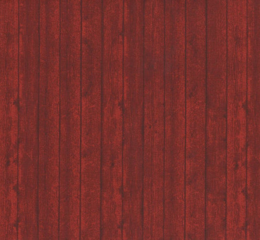 Wood Board Fabric - Red - By the yard
