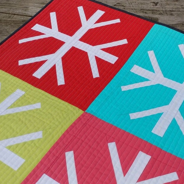 Slice of Pi Snowfall Quilt Pattern