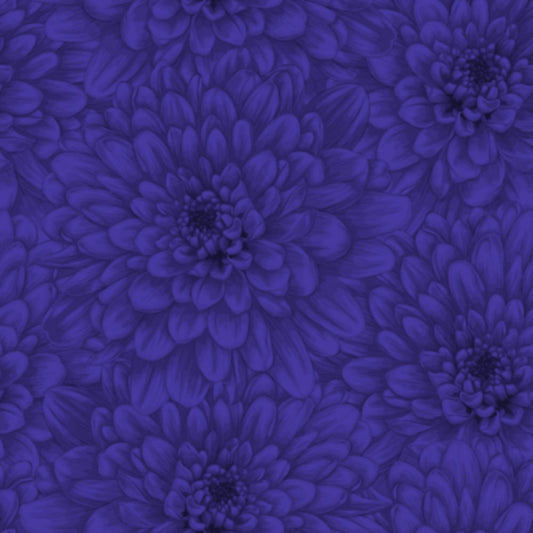 Bloom Fabric - Royal - By the yard