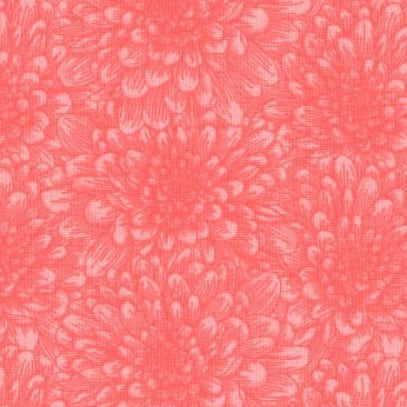 Bloom Fabric - Coral - By the yard