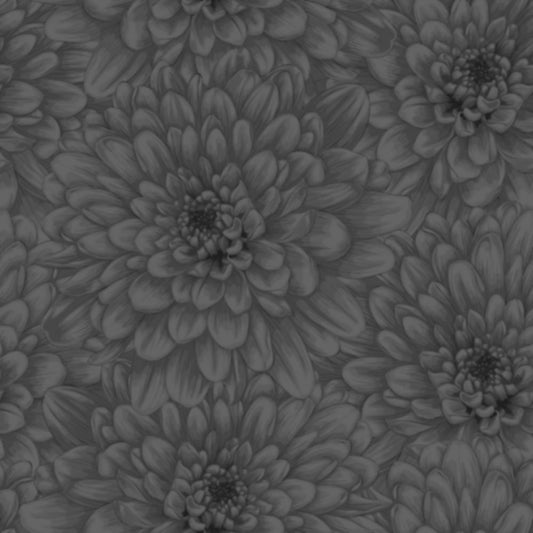 Bloom Fabric - Charcoal - By the yard