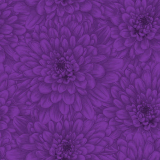 Bloom Fabric - Purple - By the yard