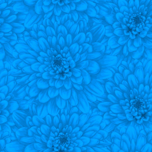 Bloom Fabric - Turquoise - By the yard